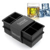 Picture of Samuelworld Ice Cube Tray Large Size Silicone Flexible 8 Cavity Ice Maker for Whiskey and Cocktails, Keep Drinks Chilled (2pc/Pack)