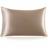 Picture of ZIMASILK 100% Mulberry Silk Pillowcase for Hair and Skin,with Hidden Zipper,Both Side 19 Momme Silk,600 Thread Count, 1pc (Queen 20''x30'', Taupe)