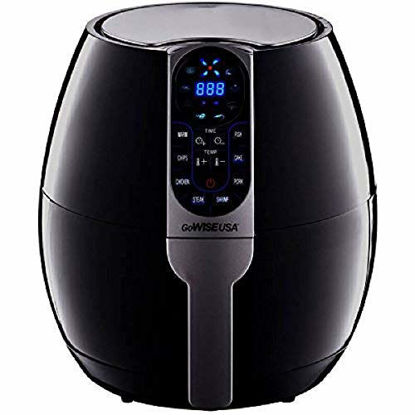 Picture of GoWISE USA 3.7-Quart Programmable Air Fryer with 8 Cook Presets, GW22638 - Black