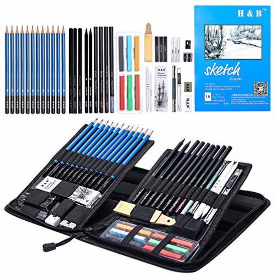 Amazon.com : DOMS Drawing & Sketching Graphite Pencil Set (Pack of 6 x 5 Set)  : Arts, Crafts & Sewing