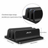 Picture of JARLINK (Upgraded Dock Version) Vertical Laptop Stand, Double Desktop Stand Adjustable Laptop Holder (up to 17.3 inches) Compatible with All MacBook Pro/Air/Microsoft Surface (Black)