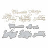 Picture of Spellbinders Elegant Occasion Sentiments by Becca Feeken Glimmer Hot Foil Plate, Metal