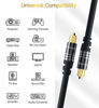 Picture of BlueRigger Premium Digital Optical Audio Toslink Cable - with 24K Gold Plated Connectors (for Home Theatre, Xbox, Playstation etc.) (15FT)