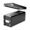 Picture of Snap-N-Store CD Storage Boxes, Set of 2 Boxes, Each 13.25" x 5.125" x 5.125", Holds up to 165 CDs, Black (SNS01617)