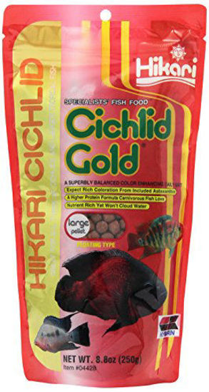 Picture of Hikari 8.8-Ounce Cichlid Gold Floating Pellets for Pets, Large