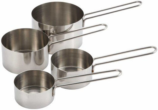 Picture of Winco 4-Piece Measuring Cup Set, Stainless Steel
