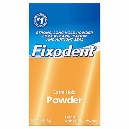 Picture of Fixodent Extra Hold Denture Adhesive Powder 2.7 Oz (Pack of 4)