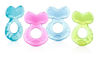 Picture of Nuby Silicone Teethe-eez Teether with Bristles, Includes Hygienic Case, Colors May Vary