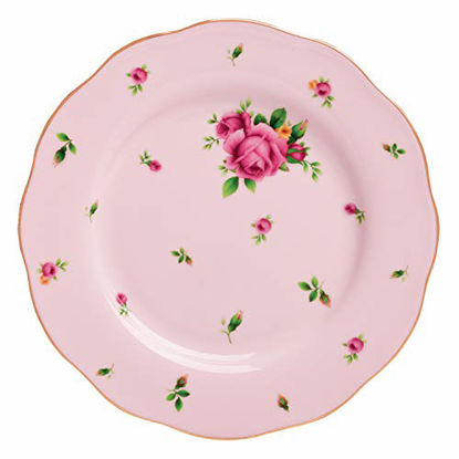 Picture of Royal Albert NCRPNK25811 China New Country Roses Vintage Formal Salad Plate, 8.1/3", White/Pink,Mostly Pink with Multicolored Floral Print