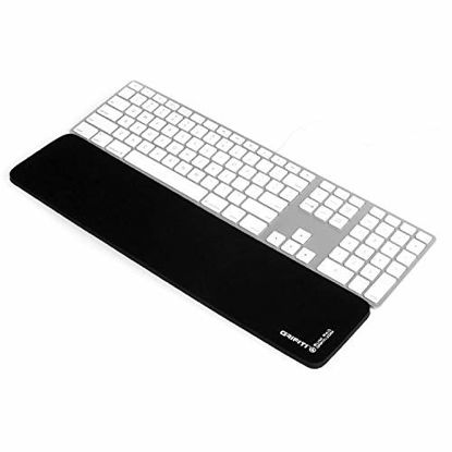 Picture of Grifiti Slim Pad 17 Smooth Surface Poron Black Reversible Wrist Rest for Apple® Mac Mini Wireless Keyboard and Magic TrackPad and iMac® Wired USB Keyboard