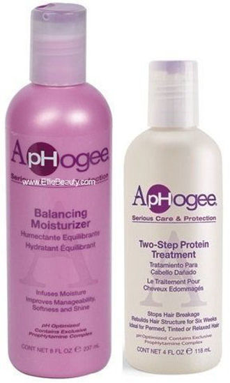 Picture of Aphogee Serious Hair Care Double Bundle (Balancing Moisturizer and Twostep Protein Treatment).