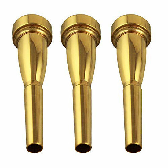 Generic Classical Series Trumpet Mouthpiece 5C Size Brass Golden Heavy Duty  @ Best Price Online