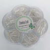 Picture of Chenkou Craft 700pcs Assorted of 7 Sizes Mix Flat Head Pins for Jewelry Making (Silver, Mix)