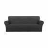 Picture of PureFit Super Stretch Chair Sofa Slipcover - Spandex Non Slip Soft Couch Sofa Cover, Washable Furniture Protector with Non Skid Foam and Elastic Bottom for Kids, Pets Sofa Dark Gray