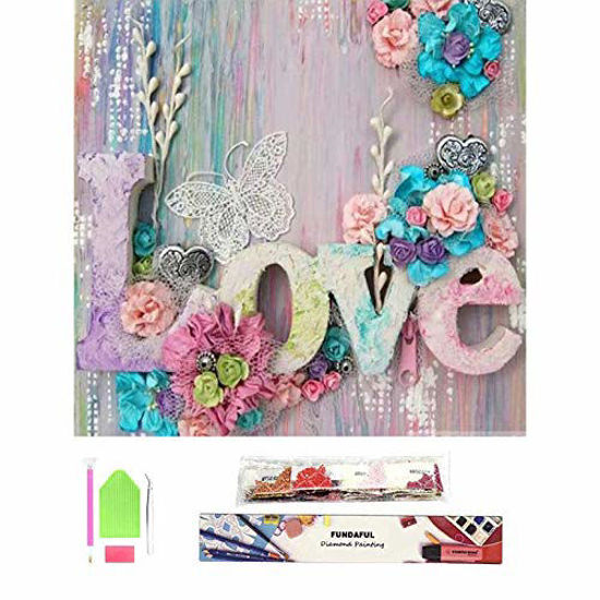 GetUSCart- Flower Diamond Painting Kits,Diamond Art Kit for Adults