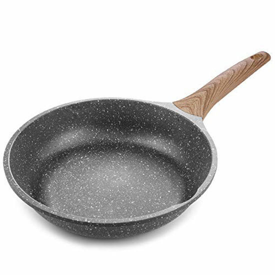  Caannasweis Nonstick Pan, Nonstick Stone Frying Pan, Best  Nonstick Omelette Skillet Fry Pan with Soft Touch Handle, Induction  Compatible (9.5): Home & Kitchen