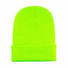 Picture of The Hat Depot Unisex Made in USA Thick Skull Long Beanie Plain Ski Hat (Neon Lime)