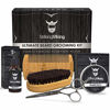 Picture of Striking Viking Beard Grooming Kit for Men - Natural Beard Care Products Set with Organic Beard Oil & Beard Balm Butter, Boar Beard Brush, Wooden Beard Comb, & Beard Trimming Scissors