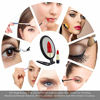 Picture of 5Inch,20X Magnifying Mirror, Two Sided Mirror, 20X/1X Magnification, Folding Makeup Mirror with Handheld/Stand,Use for Makeup Application, Tweezing, and Blackhead/Blemish Removal. (Black)