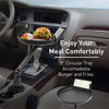 Picture of Macally Cup Holder Tray for Car - Enjoy Your Meal and Stay Organized - Adjustable Car Tray Table with 9" Surface, Phone Slot, and 360° Swivel Arm - Car Food Table for Cup Holders 3" to 4.1" Wide