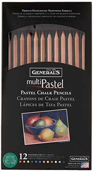 MultiPastel Chalk Pencil Primary Set of 4