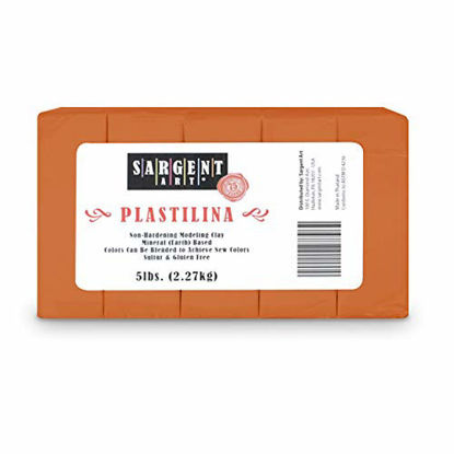 Picture of Sargent Art Plastilina Modeling Clay, 5-Pound, Terracotta
