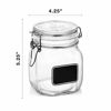 Picture of Bormiolio Rocco Clear Jar with Chalkboard, 25.3 Oz