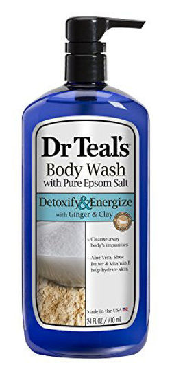 Picture of Dr. Teal's Body Wash with Pure Epsom Salt, Detoxify and Energize, 24 Fl.oz