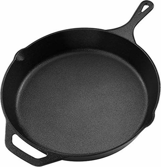 Picture of Pre-Seasoned Cast Iron Skillet - Utopia Kitchen (12.5 Inch)