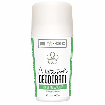 Picture of Bali Secrets Natural Deodorant - Organic & Vegan - For Women & Men - All Day Fresh - Strong & Reliable Protection - 2.5 fl.oz/75ml [Scent: Original Essence]