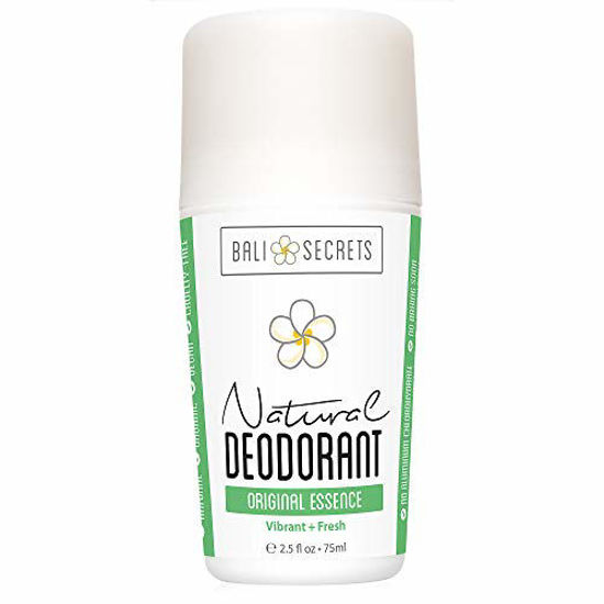 Picture of Bali Secrets Natural Deodorant - Organic & Vegan - For Women & Men - All Day Fresh - Strong & Reliable Protection - 2.5 fl.oz/75ml [Scent: Original Essence]