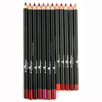 Picture of 12pc Italia Deluxe Ultra Fine Lip Liner set of 12 color