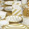 Picture of Unique tableware Golden Birthday Party Dessert Plates, 7", 8 Ct, Gold