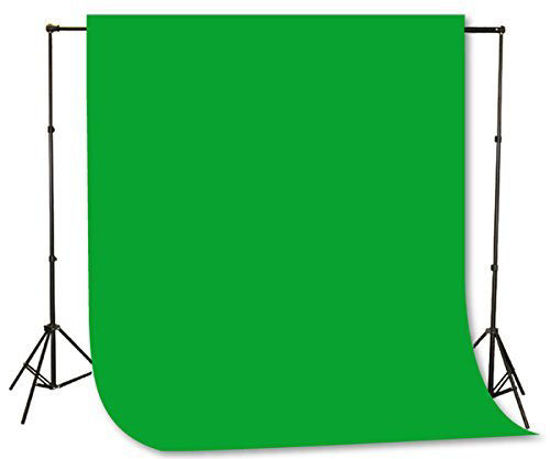 Picture of Fancierstudio Green Screen Background Stand Backdrop Support System Kit with 6ft x 9ft Chromakey Green Muslin Backdrop by Fancierstudio H804 6x9G