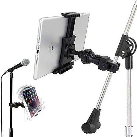 Picture of Accessory Basics QuickLock Microphone Music Mic Stand Pole bar Mount for Apple ipad Pro Air Mini Galaxy Tab S20 S10 iPhone 11 Pro SE XR XS MAX X 8 Plususe with All 7-12 Tablet & Smartphones