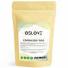 Picture of Organic Carnauba Wax Flakes 1 LB by Oslove Organics- T1 Grade, multipurpose wax.