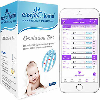  Easy@Home Smart Basal Thermometer, Large Screen and Backlit,  Period Tracker with Premom (iOS & Android) - Auto BBT Sync, Charting,  Coverline, Accurate Fertility Prediction EBT-300 Purple : Health & Household