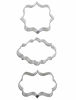 Picture of Windspeed Stainless Steel Plaque Frame Pastry Biscuit Cookie Cutter Cake Fondant Pancake Cutters Mold Pack of 3