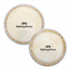 Picture of Hip Bongo Drums Bongo Heads Replacement Pack 5.6" and 6.4", Percussion Instruments Skin with Natural Ethically Sourced Rabbit Skin Hides, Instruction Installation Provided