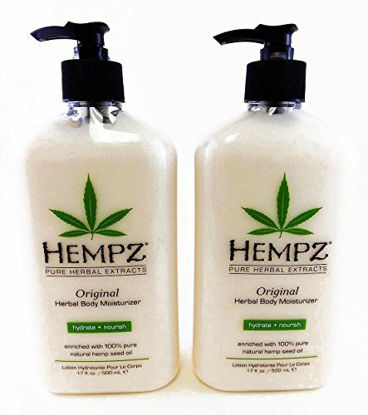 Picture of Hempz Original Herbal Body Moisturizer, 17 Fluid Ounce (Pack of 2)