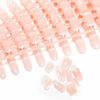 Picture of 240 Pcs 12 Different Size Natural French Short False Nails Acrylic Full Cover Nails with Simple Case (240Pcs)