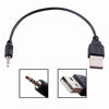 Picture of 2.5mm Male AUX Audio Jack To USB 2.0 Male Charge Cable Adapter Cord / Data