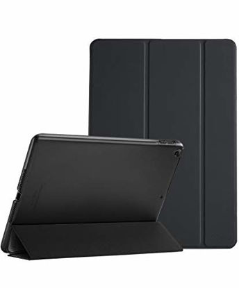 Picture of ProCase iPad 9.7 Case (Old Model) 2018 iPad 6th Generation / 2017 iPad 5th Generation Case - Ultra Slim Lightweight Stand Case with Translucent Frosted Back Smart Cover for iPad 9.7 Inch -Black