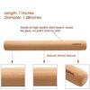 Picture of GOBAM Wood Rolling Pin Dough Roller for making Pasta, Cookies, Pie Pizza, 11 x 1.38inches