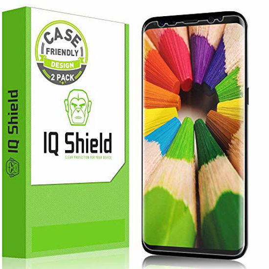 Picture of IQ Shield Screen Protector Compatible with Galaxy S8 5.8 inch (2017)(2-Pack)(Case Friendly)(Updated Version) Anti-Bubble Clear Film