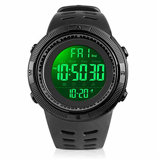 GetUSCart YEENIK Men s Digital Watch Led Military 50M Waterproof