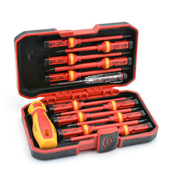 Picture of RDEER 1000V Insulated Screwdriver Set CR-V Magnetic Phillips Slotted Pozidriv Torx Screwdriver