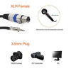 Picture of DISINO XLR to 3.5mm (1/8 inch) Stereo Microphone Cable for Camcorders, DSLR Cameras, Computer Recording Device and More - 10ft