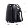 Picture of BELLA Electric Hot Air Fryer, Healthy No-Oil Deep Frying, Cooking, Baking and Roasting, Easy Clean Up, Removable Dishwasher Safe Basket, 2.6 QT, Black