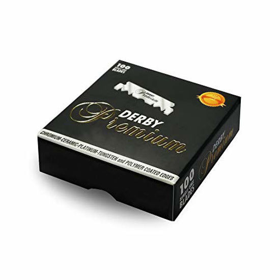 Picture of DERBY TOKAI Swedish Steel 100 Half Razor Blades, Premium Black